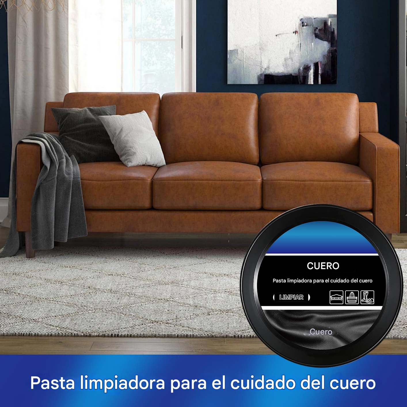 Leather Care Paste – Limpieza, Restauración y Protección Total del Cuero Automotriz