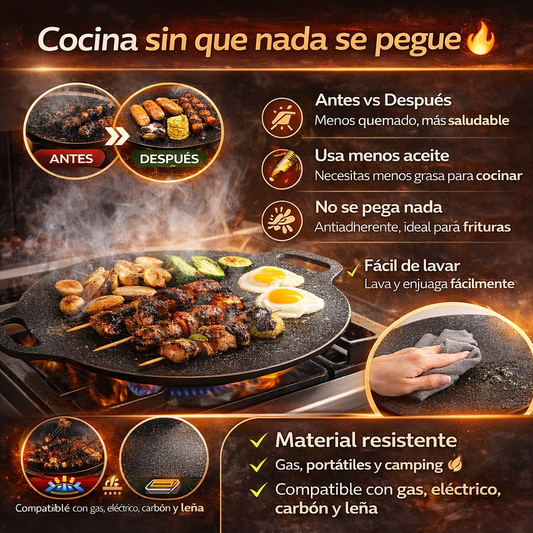 PlanchaSmart Pro™ - Plancha Coreana Multiuso