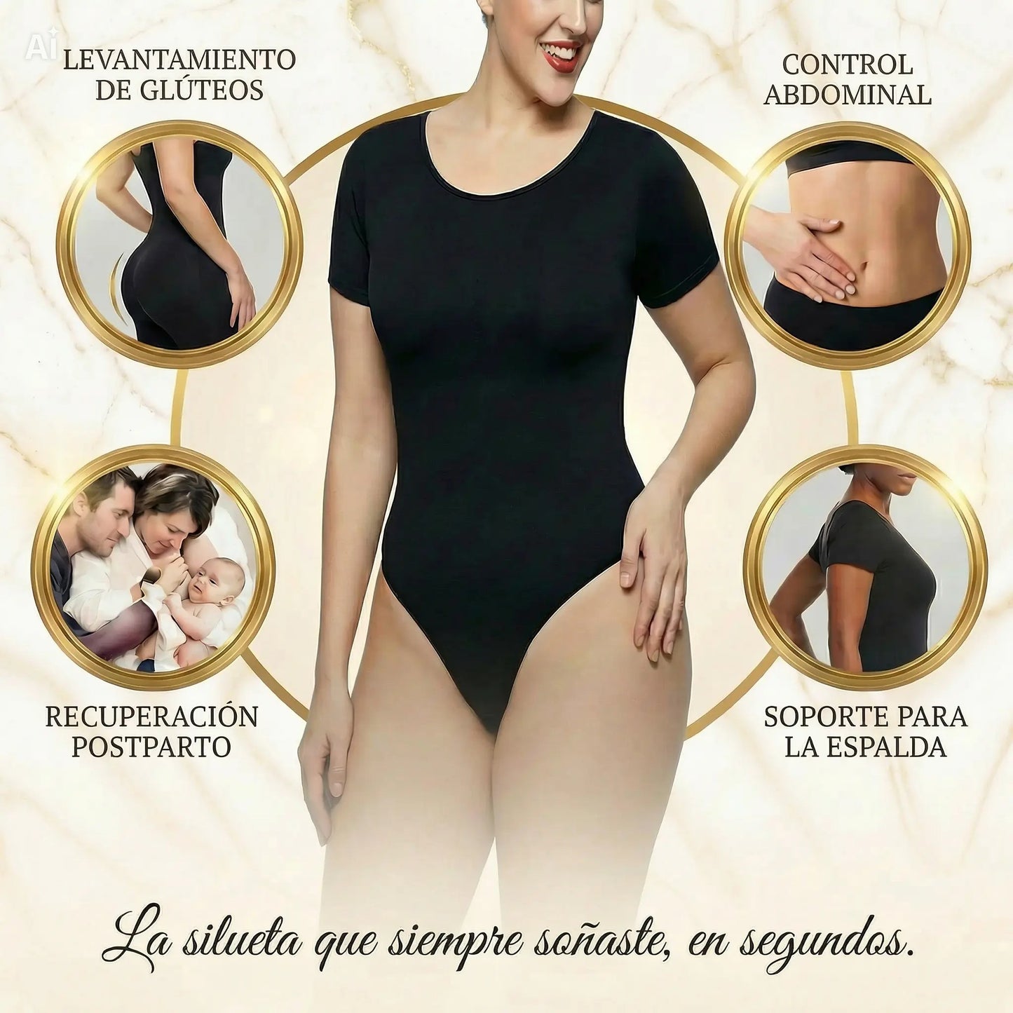Silueta Thalía Sculpt™- Body de alta compresión