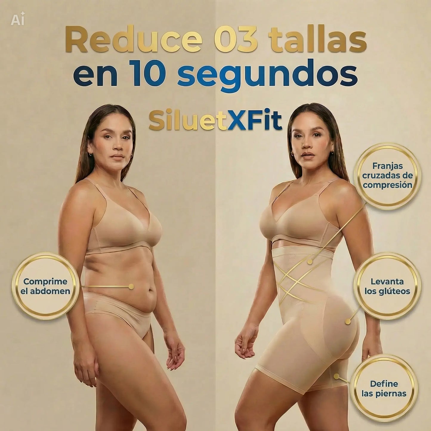 Faja SiluetXFit” - Faja de uso diario 3 in 1