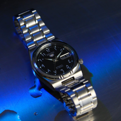 Reloj Seiko Mod Just Arabic Black Textured