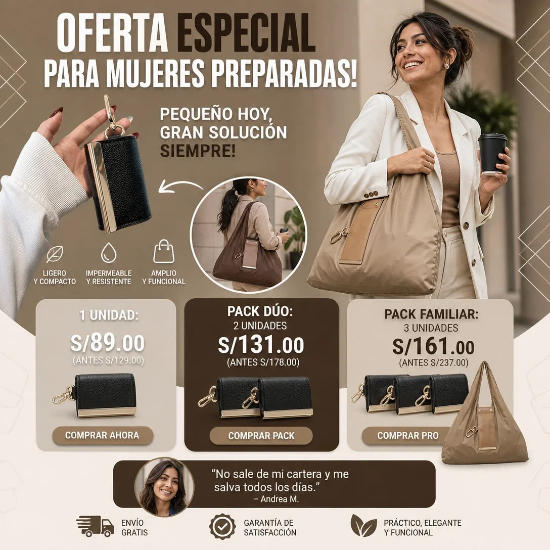 SnapBag™ - “Bolso que aparece al instante”